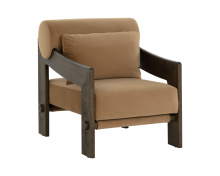 Sunpan 112120 - Reizo Lounge Chair - Distressed Brown - Kona Camel